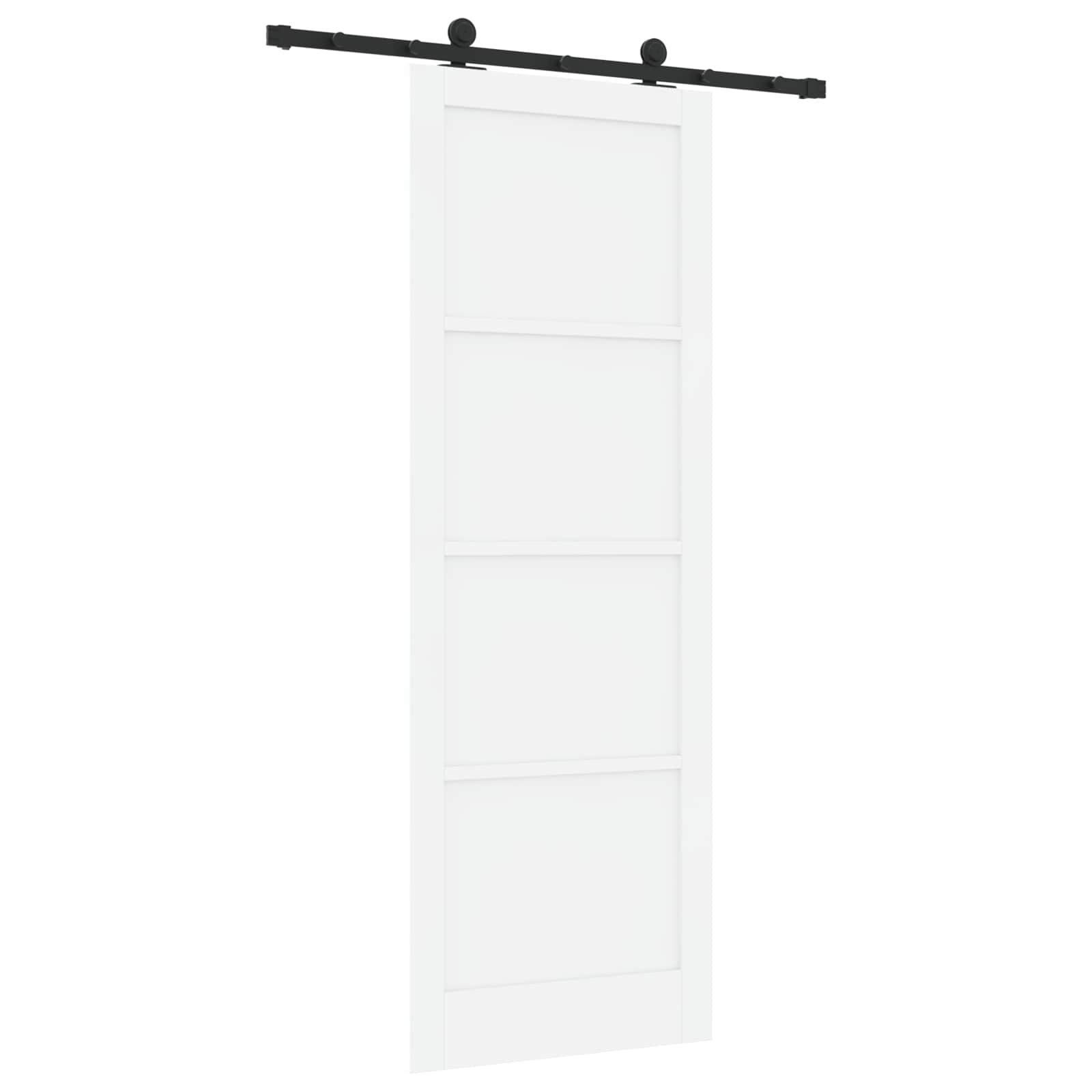 Schuifdeur ORKDAL Wit 83 x 232 cm Massief grenenhout