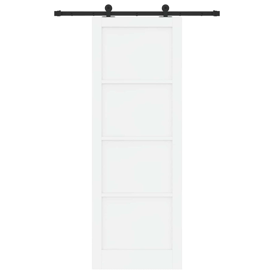 Schuifdeur ORKDAL Wit 83 x 232 cm Massief grenenhout