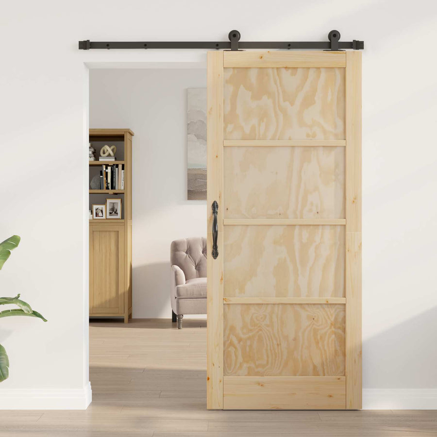 Schuifdeur ORKDAL Naturel 86 x 198,5 cm Massief grenenhout