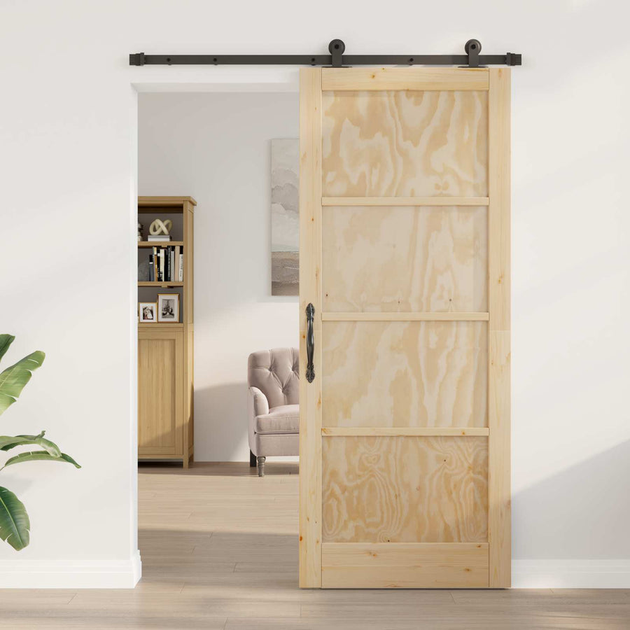 Schuifdeur ORKDAL Naturel 86 x 211 cm Massief grenenhout