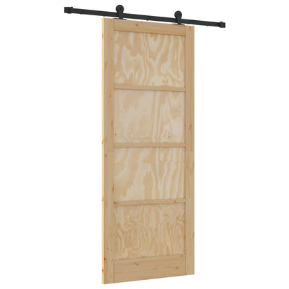 Schuifdeur ORKDAL Naturel 86 x 211 cm Massief grenenhout
