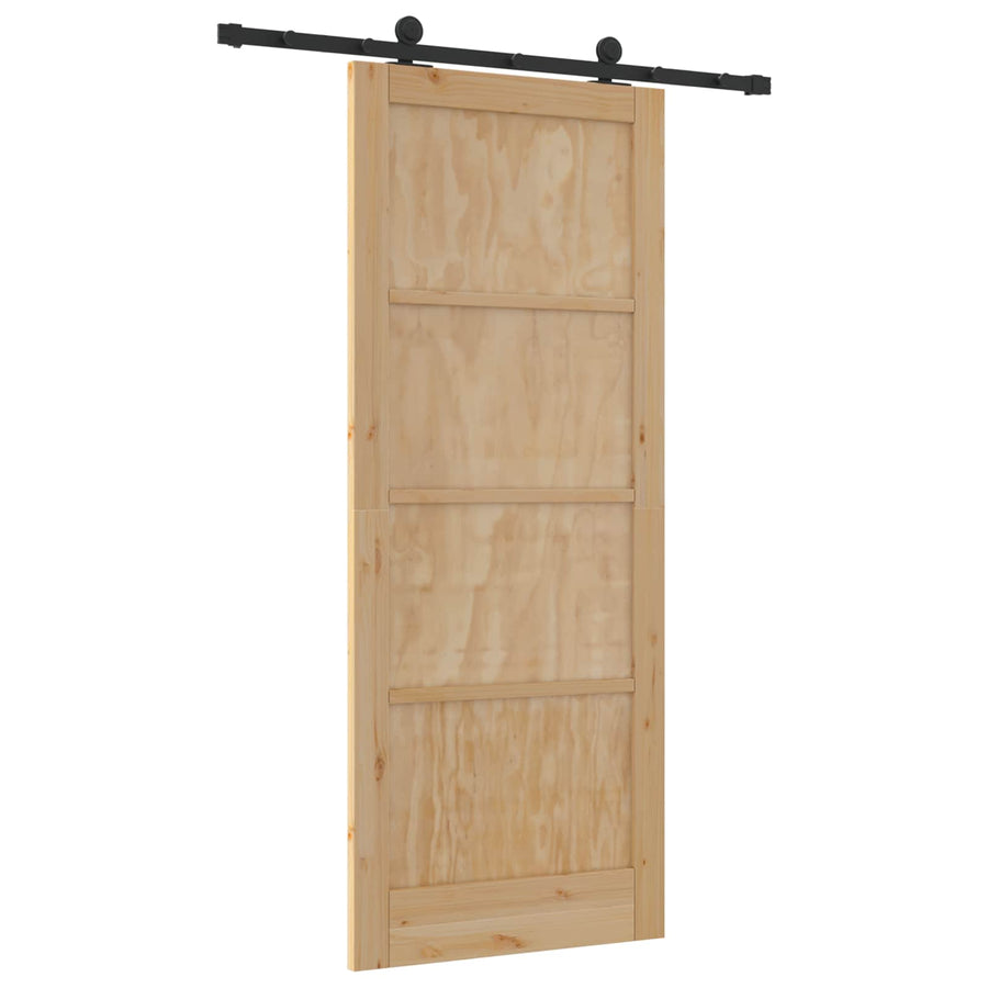 Schuifdeur ORKDAL Naturel 86 x 211 cm Massief grenenhout