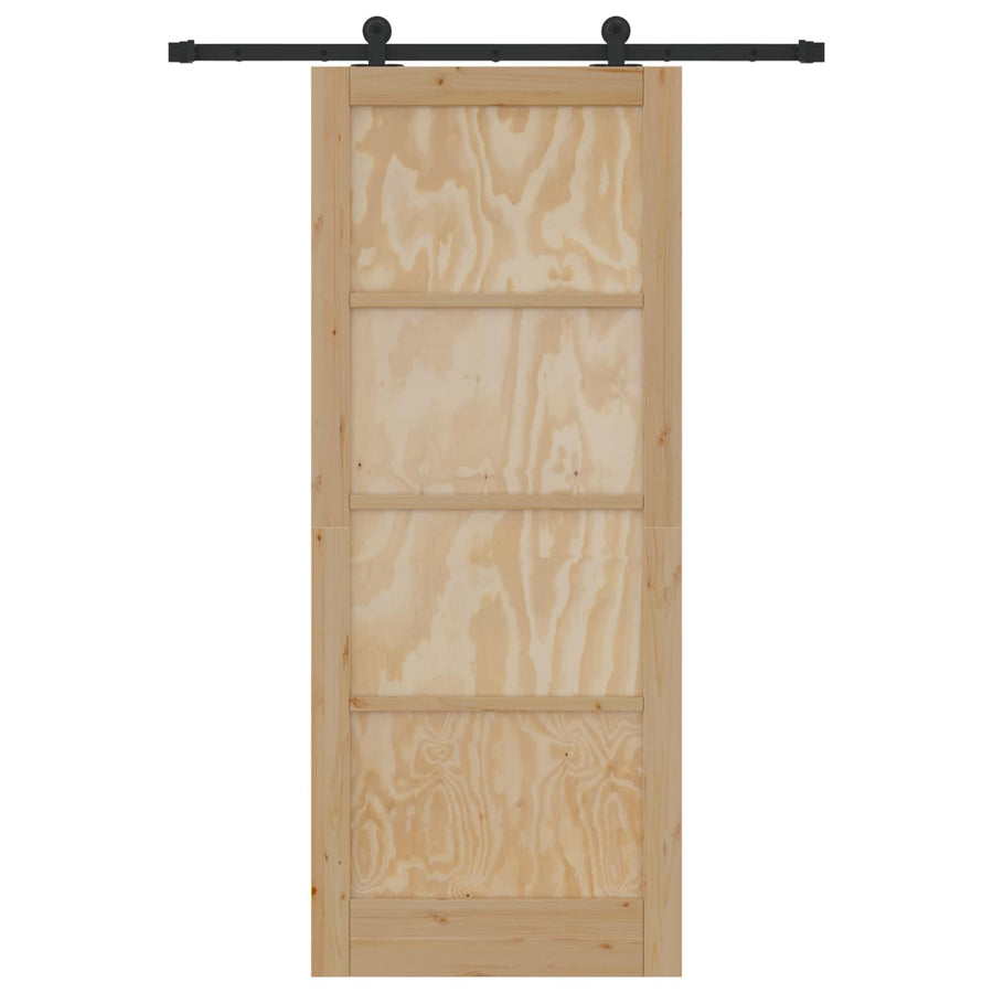 Schuifdeur ORKDAL Naturel 86 x 211 cm Massief grenenhout