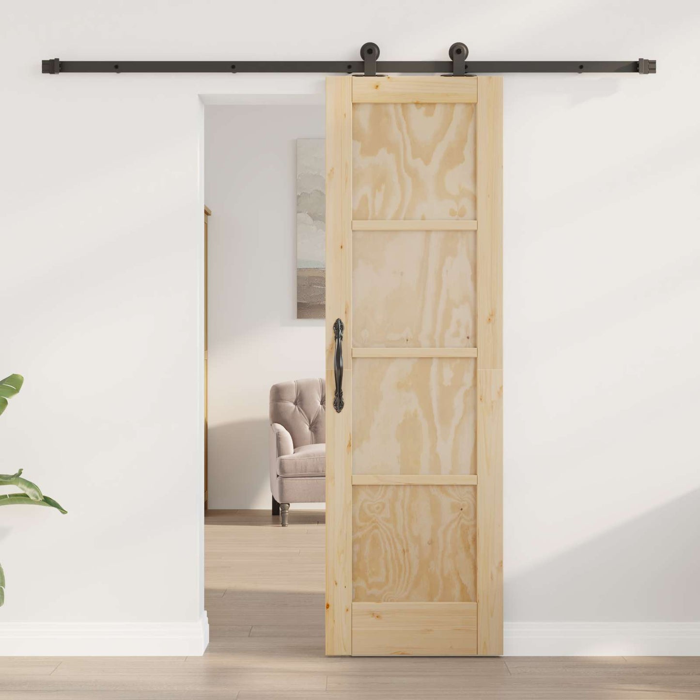 Schuifdeur ORKDAL Naturel 61 x 198,5 cm Massief grenenhout