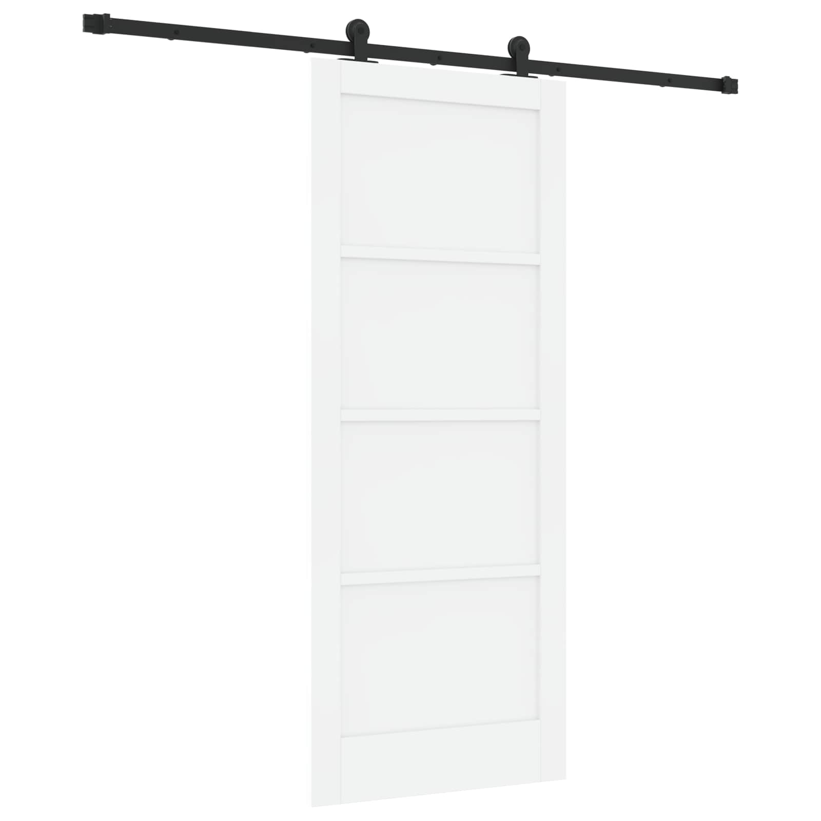 Schuifdeur ORKDAL Wit 83 x 202 cm Massief grenenhout