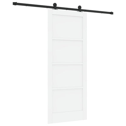 Schuifdeur ORKDAL Wit 83 x 202 cm Massief grenenhout