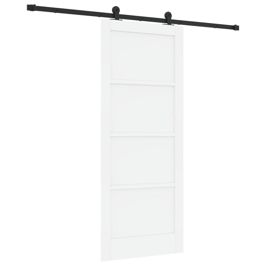 Schuifdeur ORKDAL Wit 83 x 202 cm Massief grenenhout