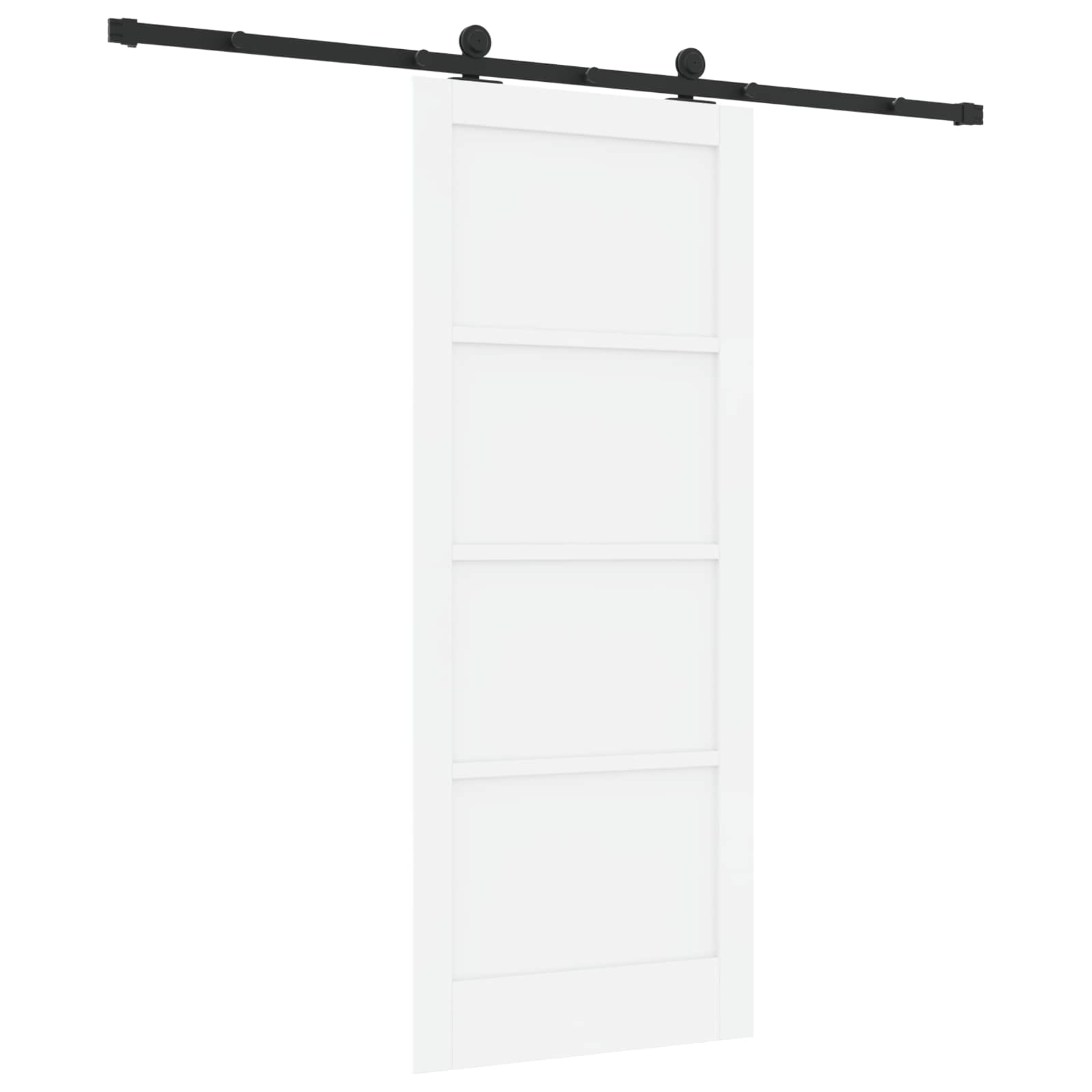 Schuifdeur ORKDAL Wit 83 x 202 cm Massief grenenhout