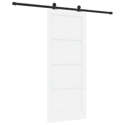 Schuifdeur ORKDAL Wit 83 x 202 cm Massief grenenhout