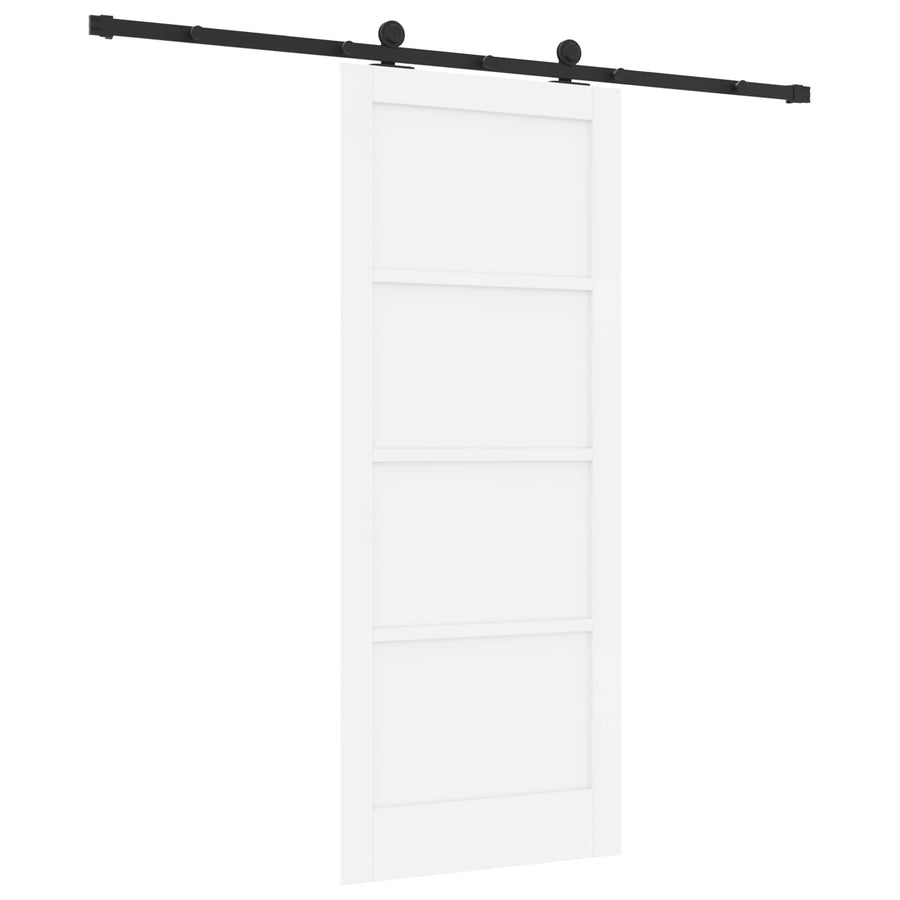Schuifdeur ORKDAL Wit 83 x 202 cm Massief grenenhout