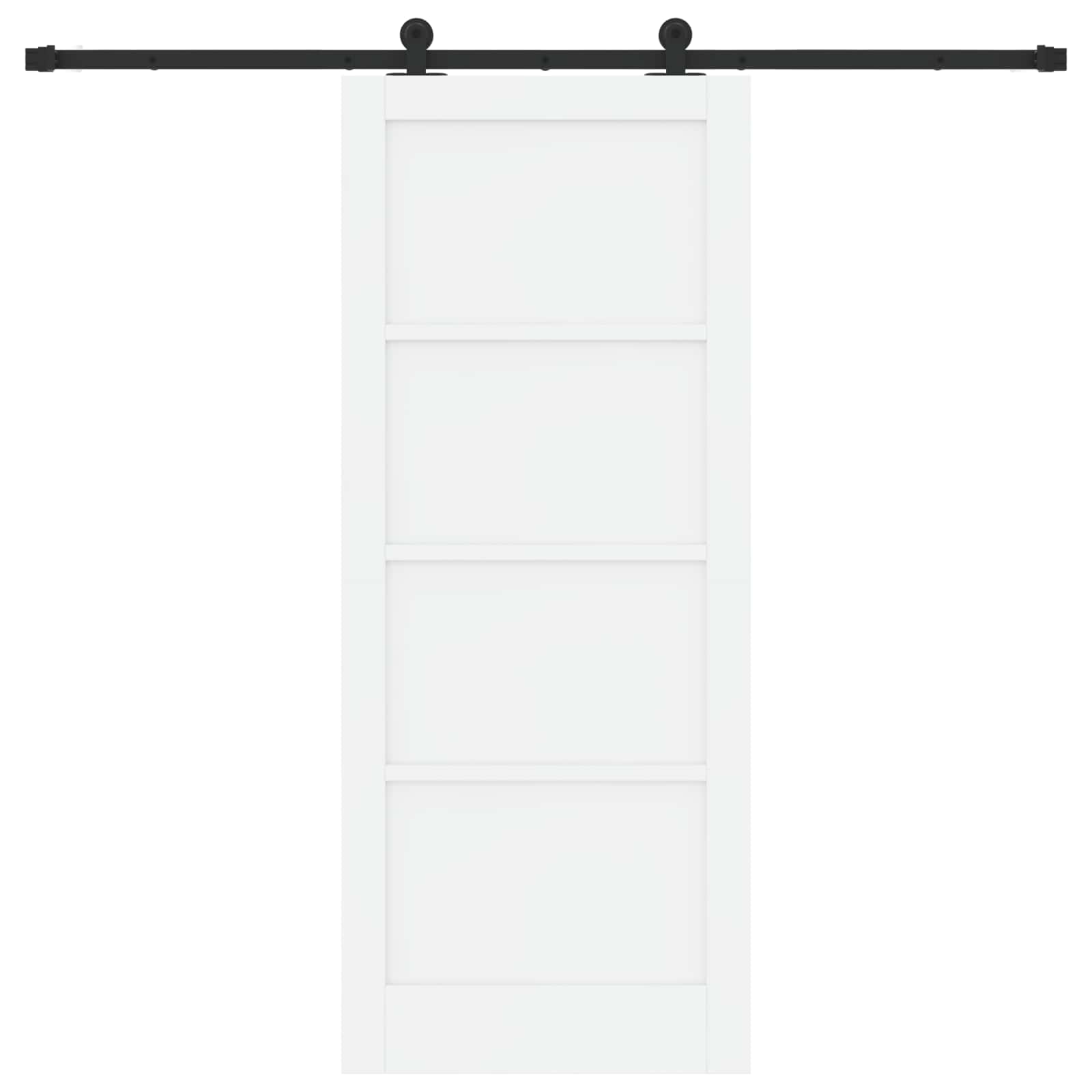 Schuifdeur ORKDAL Wit 83 x 202 cm Massief grenenhout