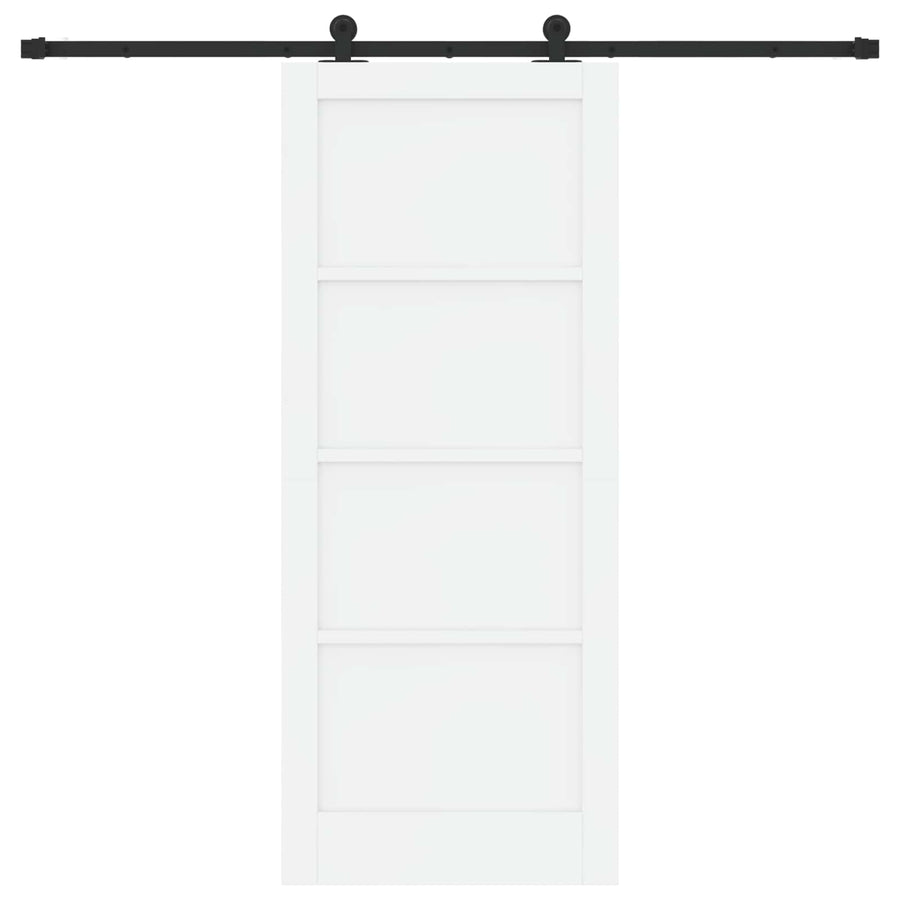 Schuifdeur ORKDAL Wit 83 x 202 cm Massief grenenhout