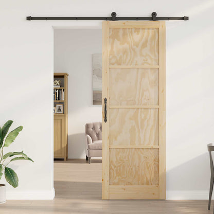 Schuifdeur ORKDAL Naturel 83 x 232 cm Massief grenenhout
