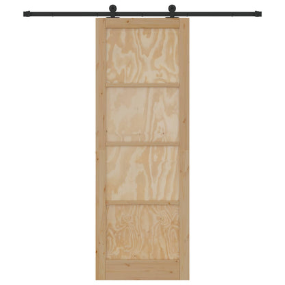 Schuifdeur ORKDAL Naturel 83 x 232 cm Massief grenenhout