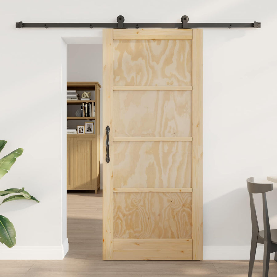Schuifdeur ORKDAL Naturel 86 x 198,5 cm Massief grenenhout