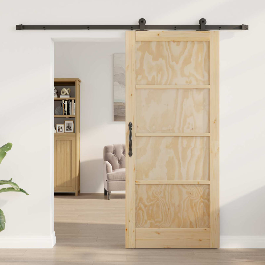 Schuifdeur ORKDAL Naturel 86 x 198,5 cm Massief grenenhout