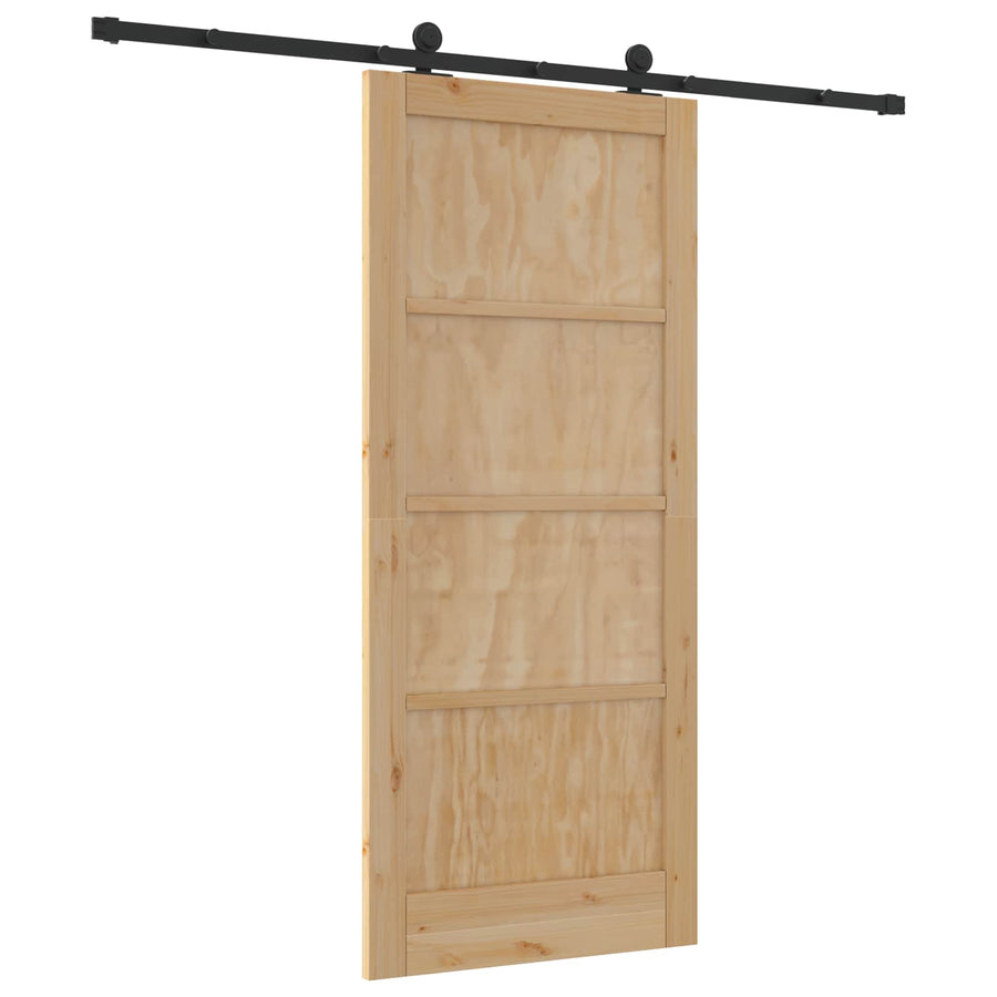 Schuifdeur ORKDAL Naturel 86 x 198,5 cm Massief grenenhout