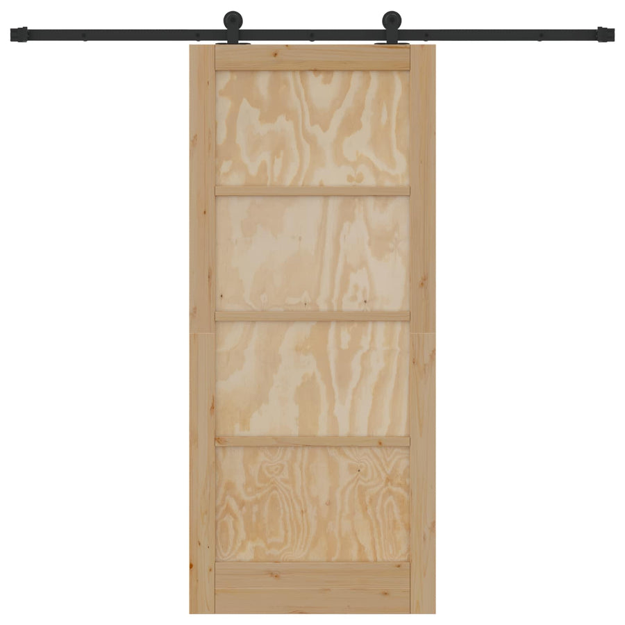 Schuifdeur ORKDAL Naturel 86 x 198,5 cm Massief grenenhout