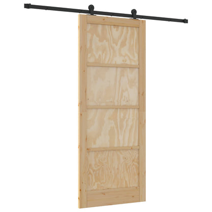 Schuifdeur ORKDAL Naturel 86 x 211 cm Massief grenenhout