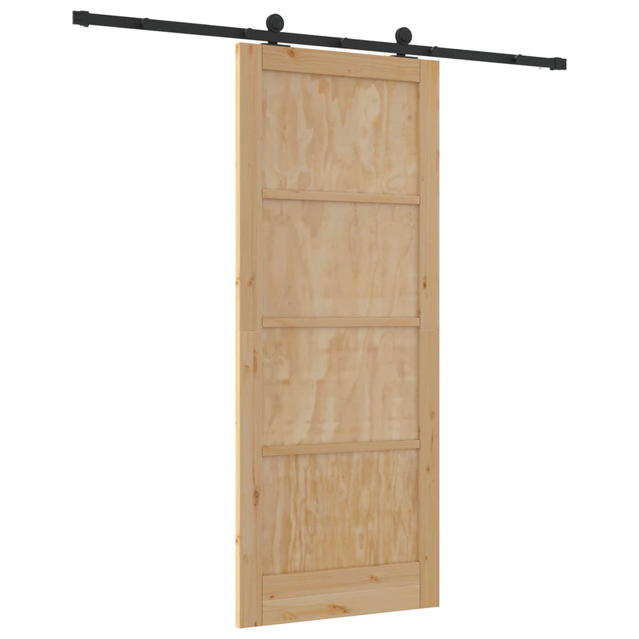 Schuifdeur ORKDAL Naturel 86 x 211 cm Massief grenenhout