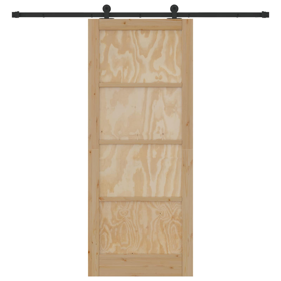 Schuifdeur ORKDAL Naturel 86 x 211 cm Massief grenenhout