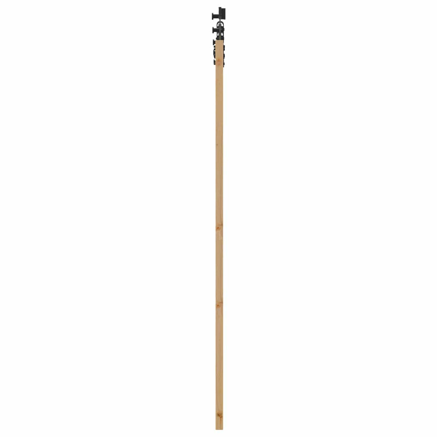 Schuifdeur Naturel en Zwart 61 x 198,5 cm Massief grenenhout