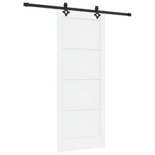 Schuifdeur Wit en zwart 83 x 202 cm Massief grenenhout