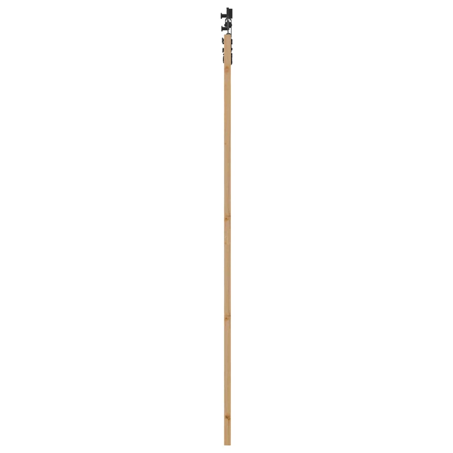 Schuifdeur Naturel en Zwart 83 x 232 cm Massief grenenhout