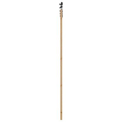 Schuifdeur Naturel en Zwart 83 x 232 cm Massief grenenhout