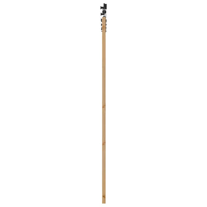 Schuifdeur Naturel en Zwart 86 x 198,5 cm Massief grenenhout