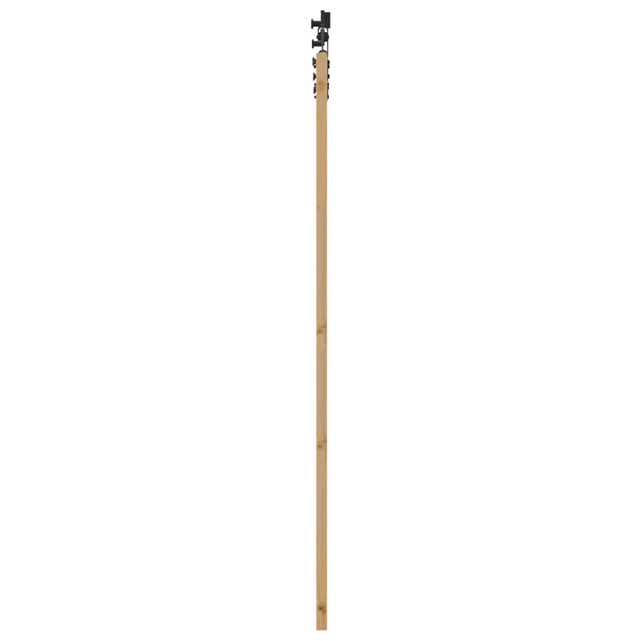 Schuifdeur Naturel en Zwart 86 x 198,5 cm Massief grenenhout