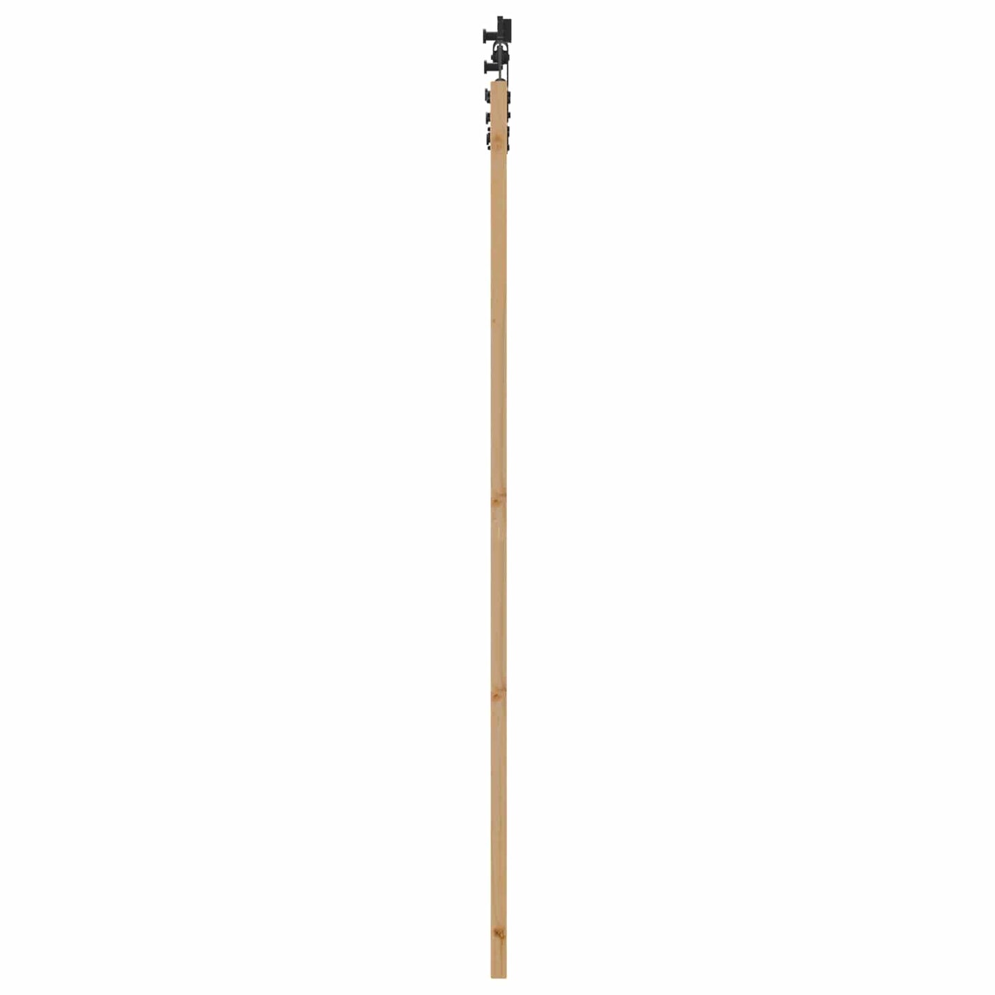 Schuifdeur Naturel en Zwart 86 x 211 cm Massief grenenhout