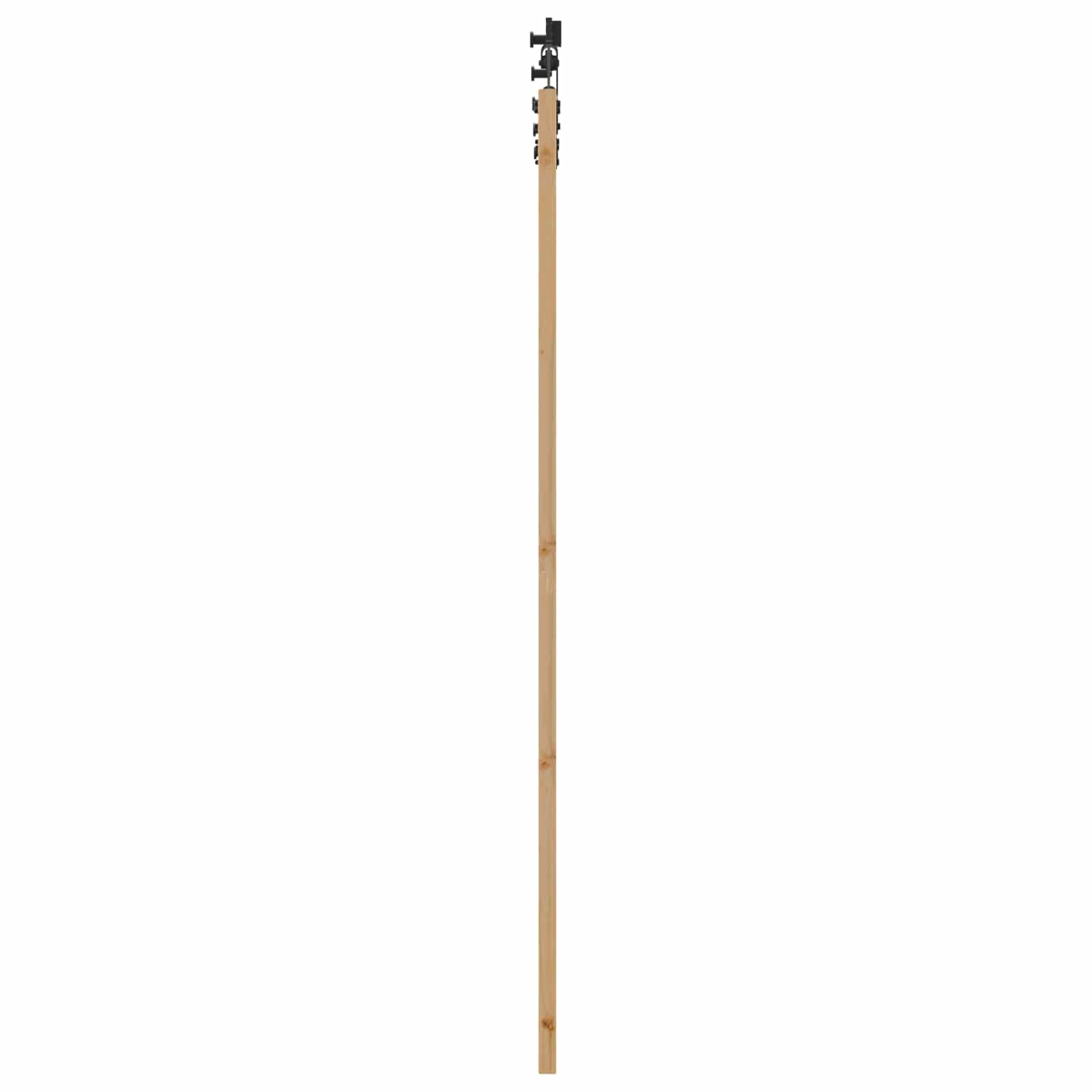 Schuifdeur Naturel en Zwart 86 x 211 cm Massief grenenhout