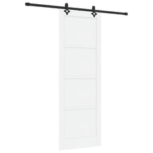 Schuifdeur Wit en zwart 83 x 232 cm Massief grenenhout