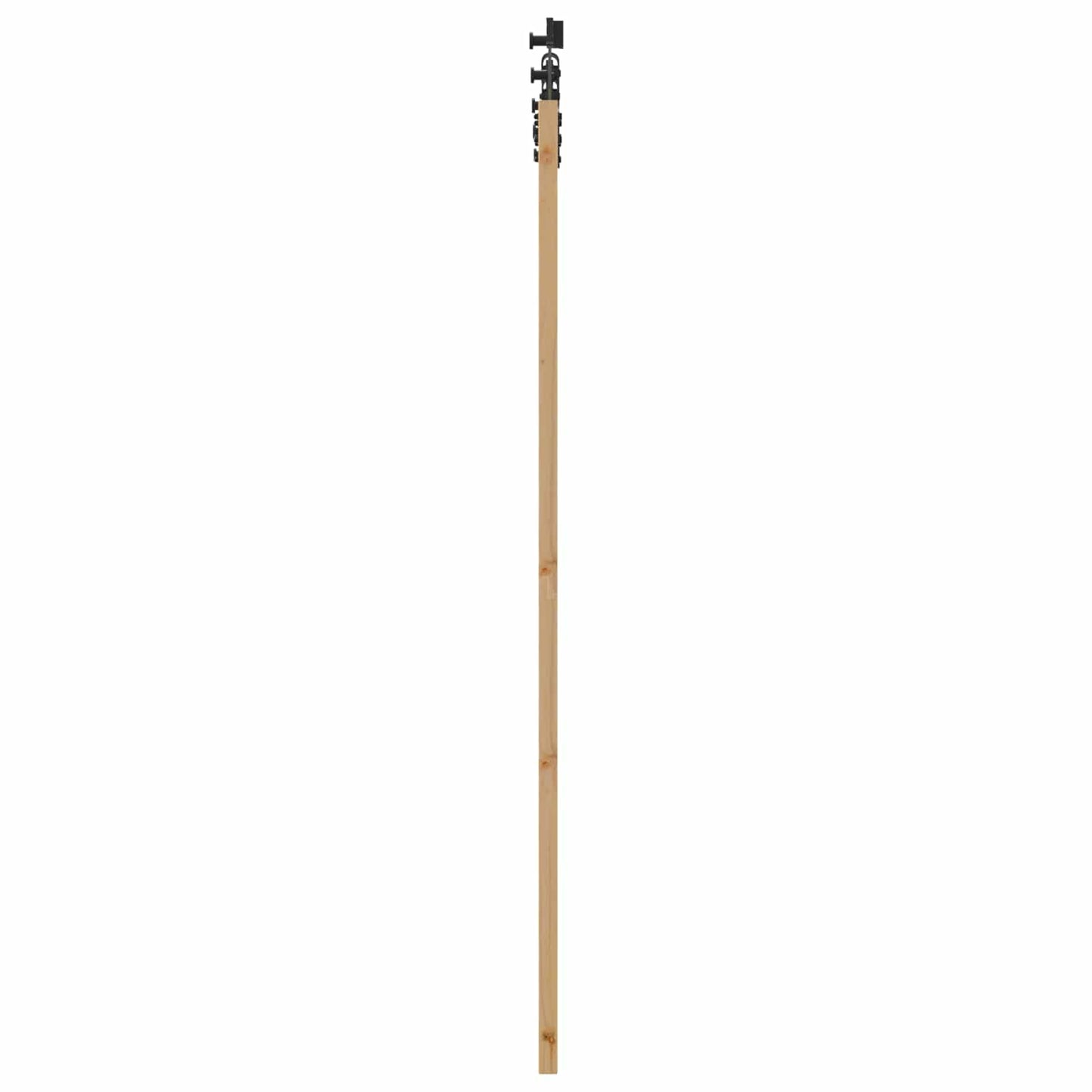 Schuifdeur Naturel en Zwart 86 x 198,5 cm Massief grenenhout