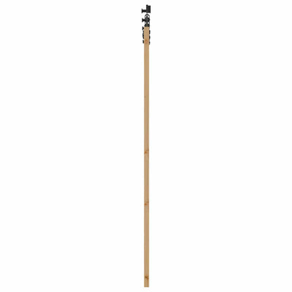 Schuifdeur Naturel en Zwart 86 x 198,5 cm Massief grenenhout