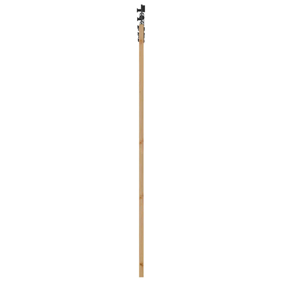 Schuifdeur Naturel en Zwart 86 x 211 cm Massief grenenhout
