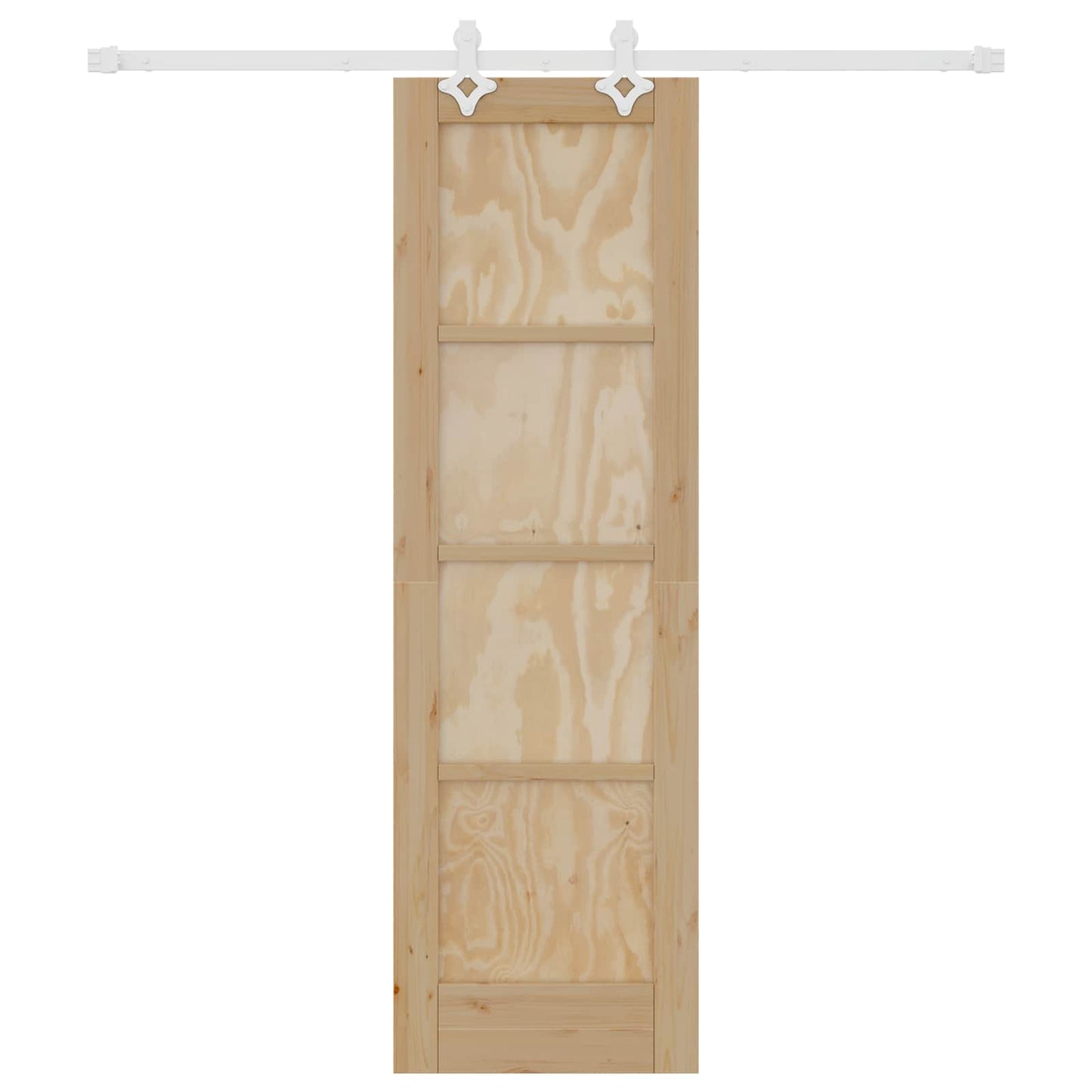 Schuifdeur Natuurlijk en Wit 61 x 198,5 cm Massief grenenhout