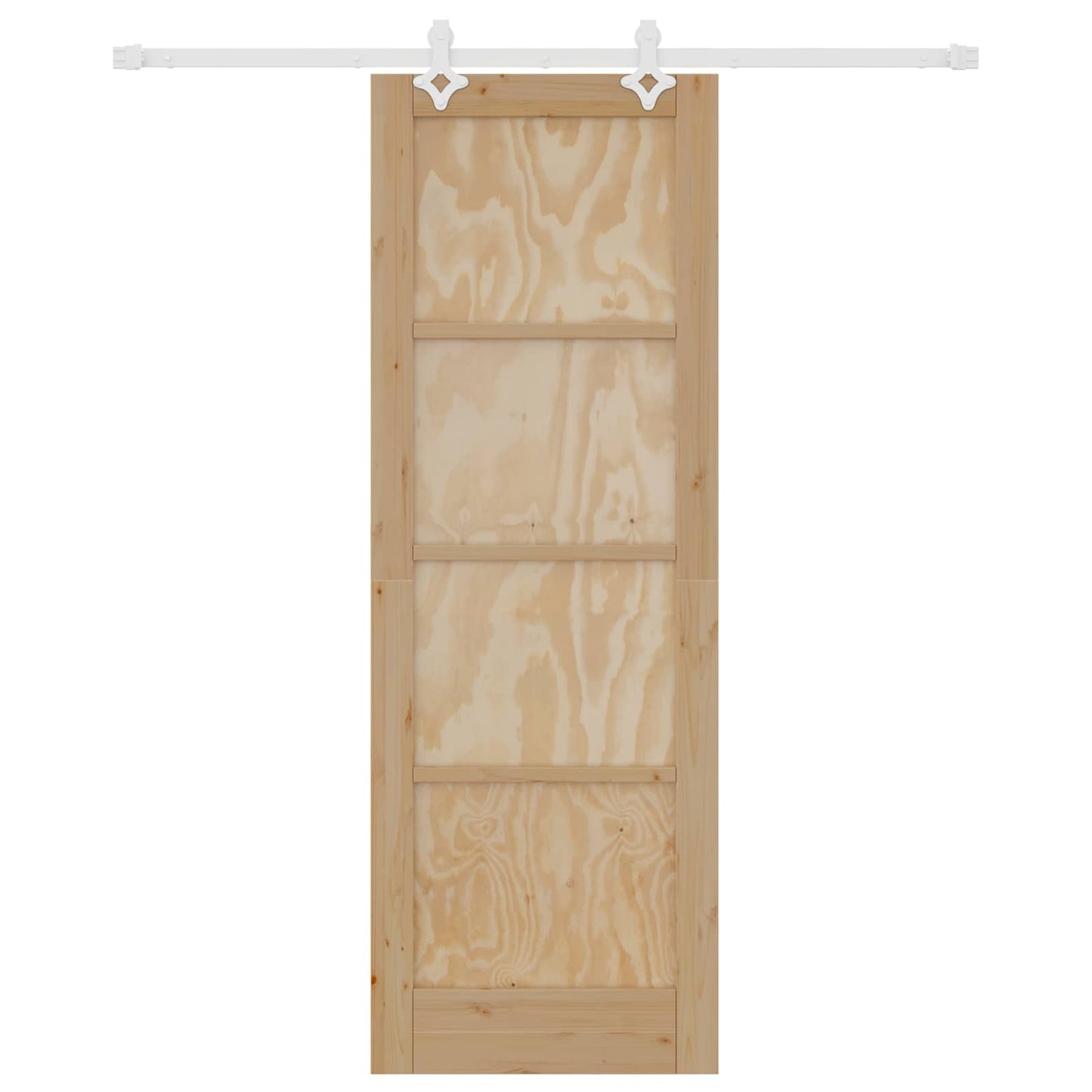 Schuifdeur Natuurlijk en Wit 73,5 x 211 cm Massief grenenhout