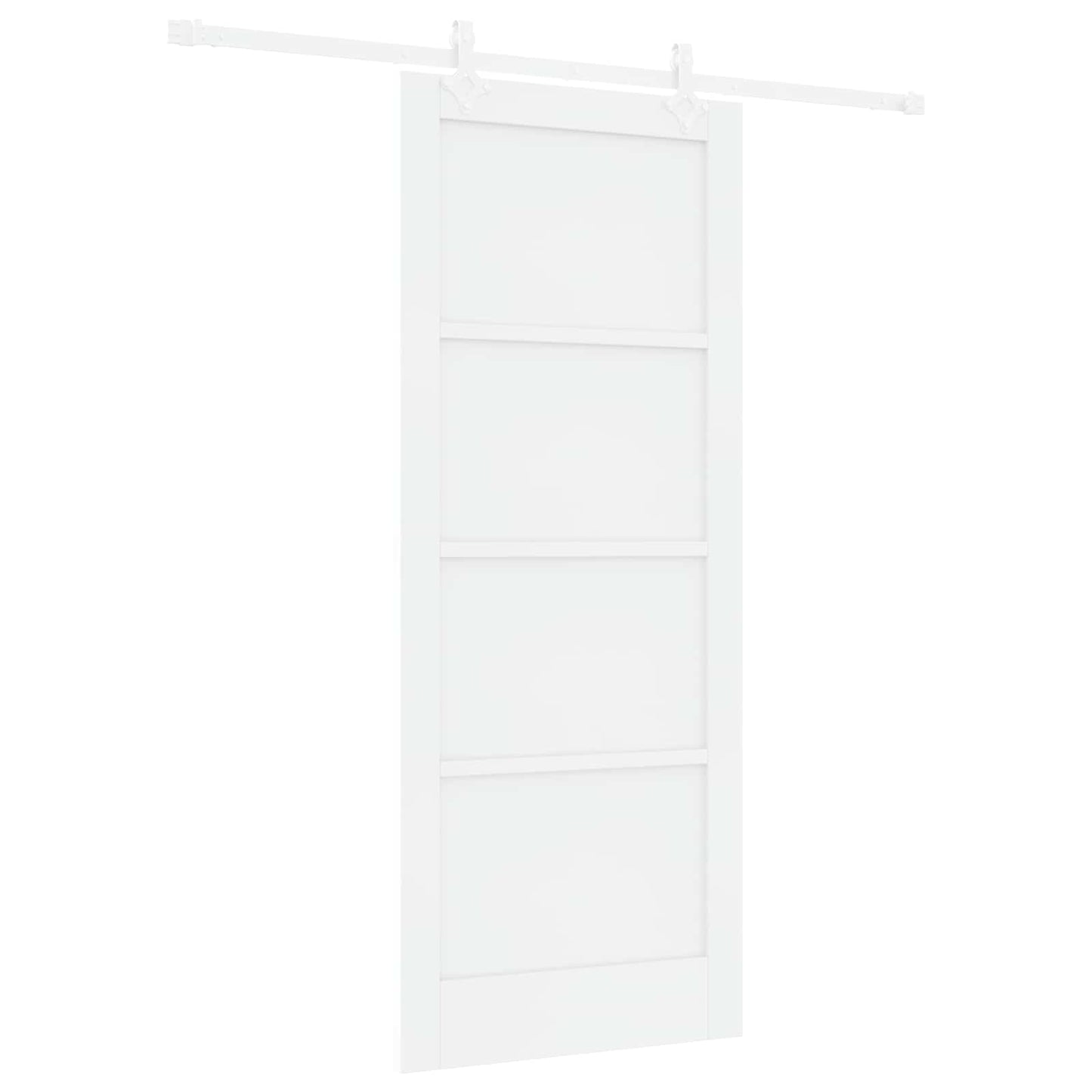 Schuifdeur Wit 83 x 202 cm Massief grenenhout