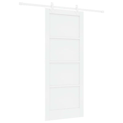 Schuifdeur Wit 83 x 202 cm Massief grenenhout