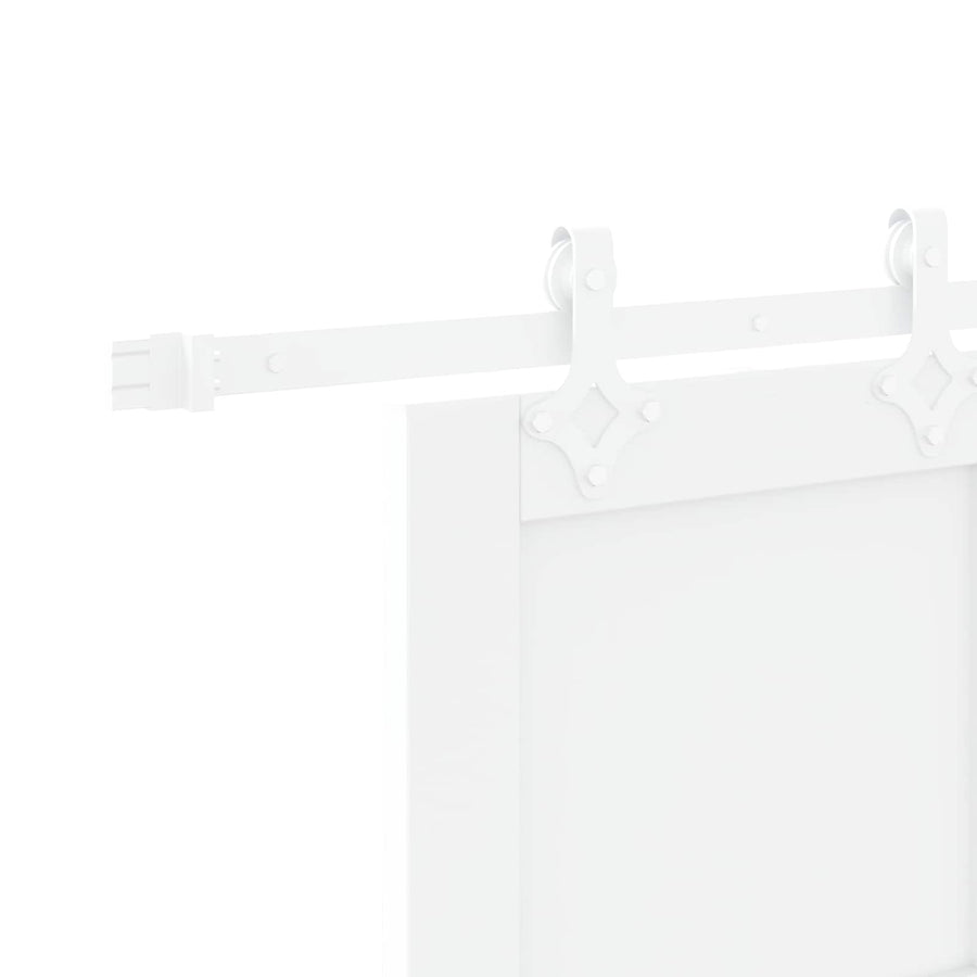 Schuifdeur Wit 83 x 232 cm Massief grenenhout