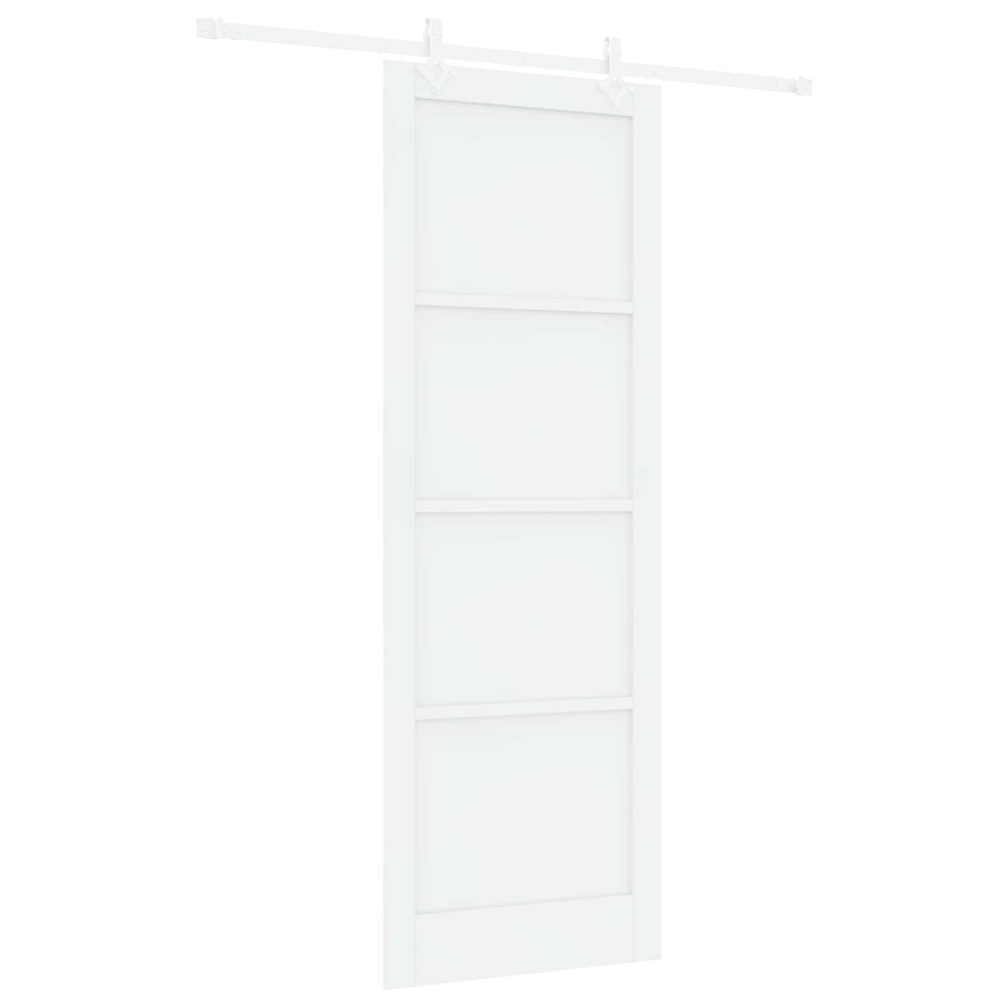 Schuifdeur Wit 83 x 232 cm Massief grenenhout