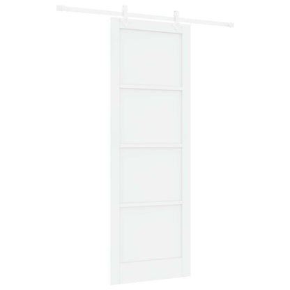 Schuifdeur Wit 83 x 232 cm Massief grenenhout
