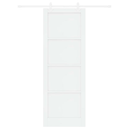 Schuifdeur Wit 83 x 232 cm Massief grenenhout