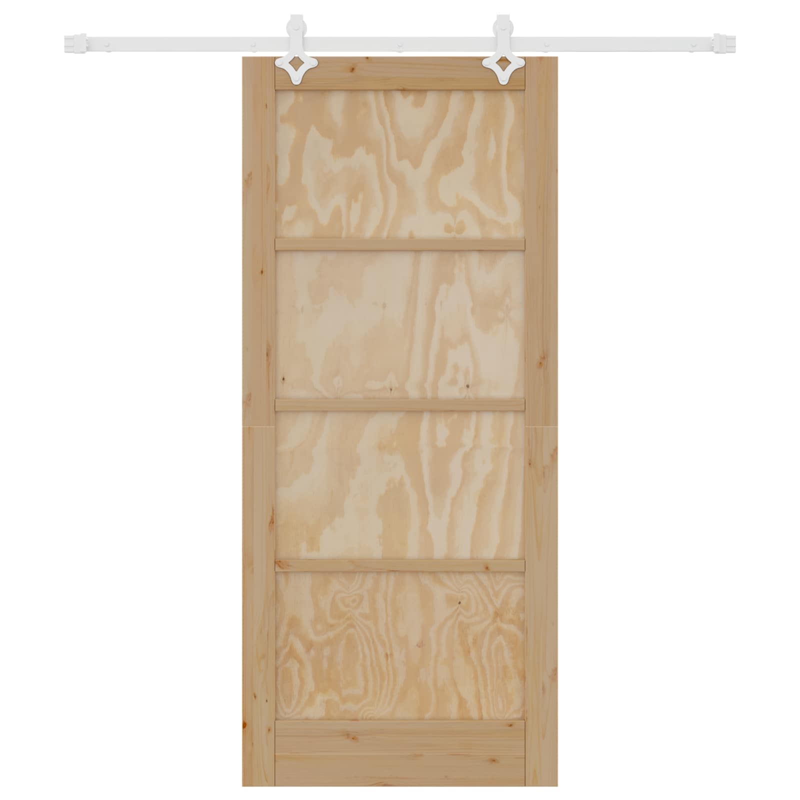 Schuifdeur Natuurlijk en Wit 86 x 198,5 cm Massief grenenhout