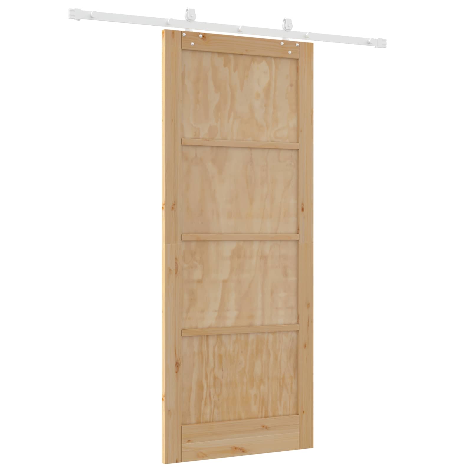 Schuifdeur Natuurlijk en Wit 86 x 211 cm Massief grenenhout