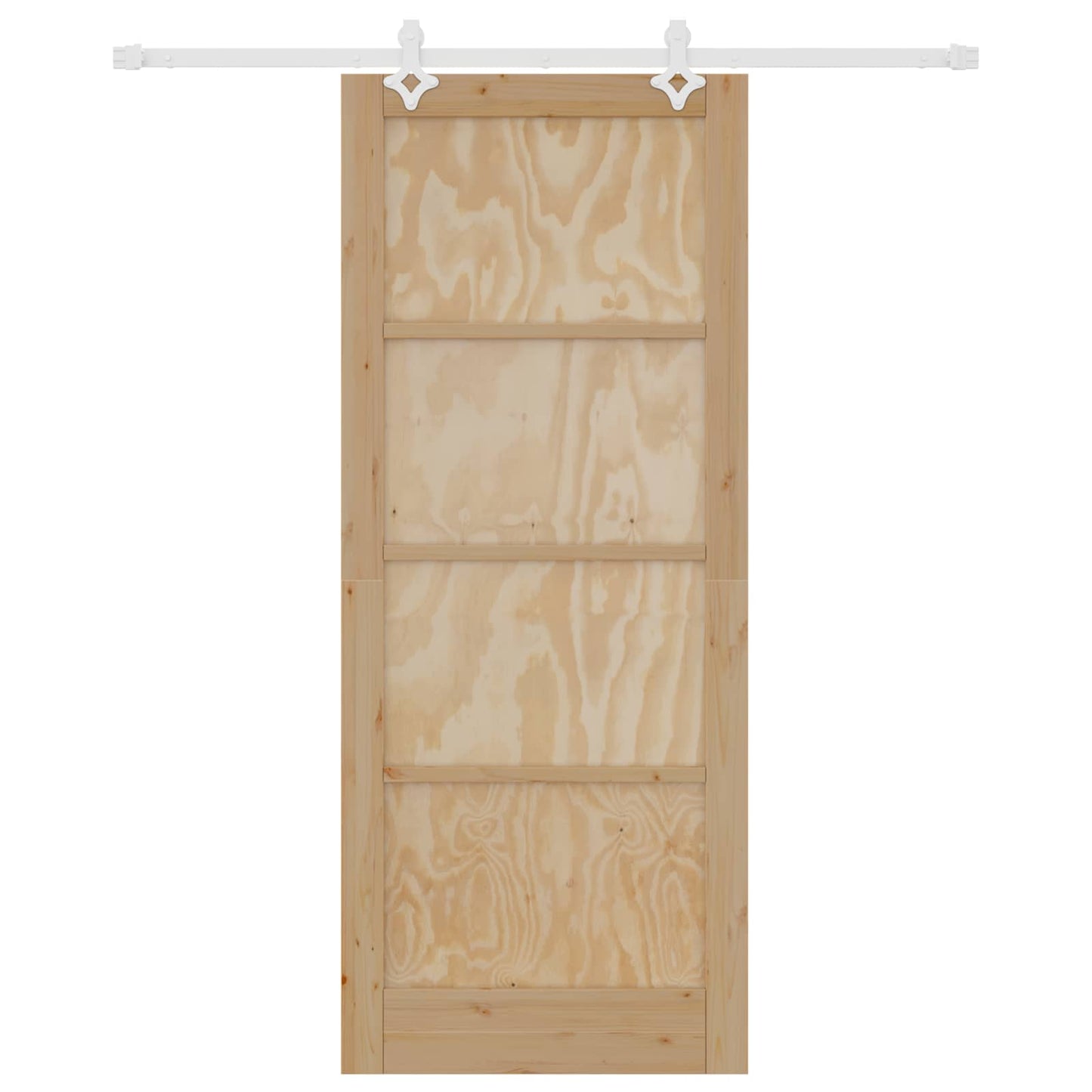 Schuifdeur Natuurlijk en Wit 86 x 211 cm Massief grenenhout