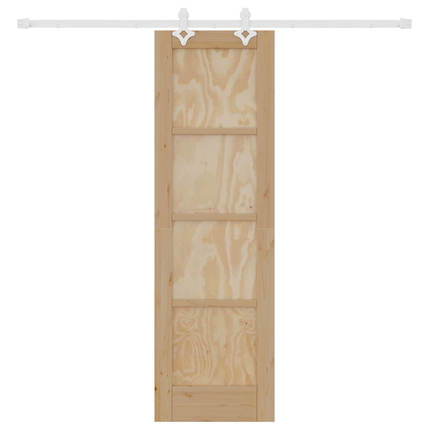 Schuifdeur Natuurlijk en Wit 61 x 198,5 cm Massief grenenhout