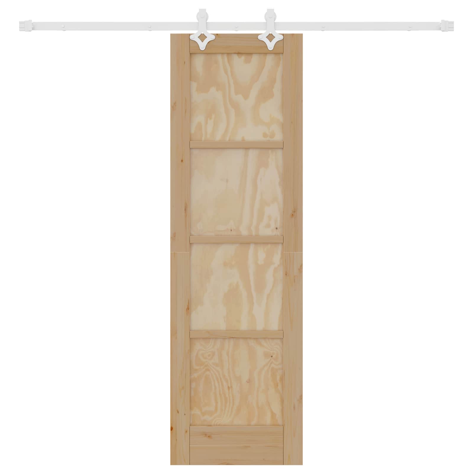 Schuifdeur Natuurlijk en Wit 61 x 198,5 cm Massief grenenhout